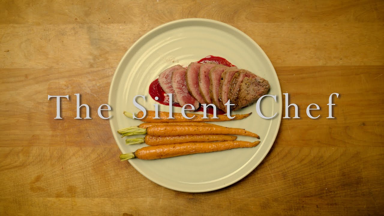 Venison Loin {With Roasted Beat & Red Wine Sauce}