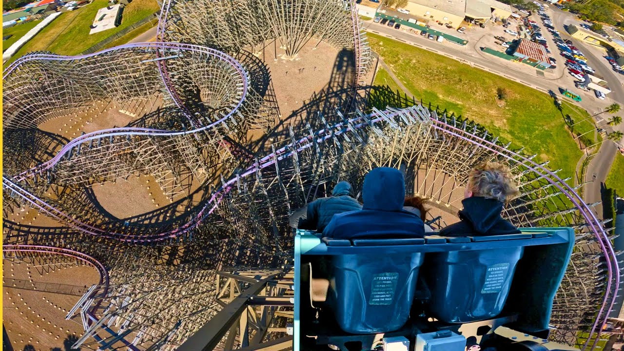 Iron Gwazi – 4th Row POV | Busch Gardens Tampa (4K 60fps)