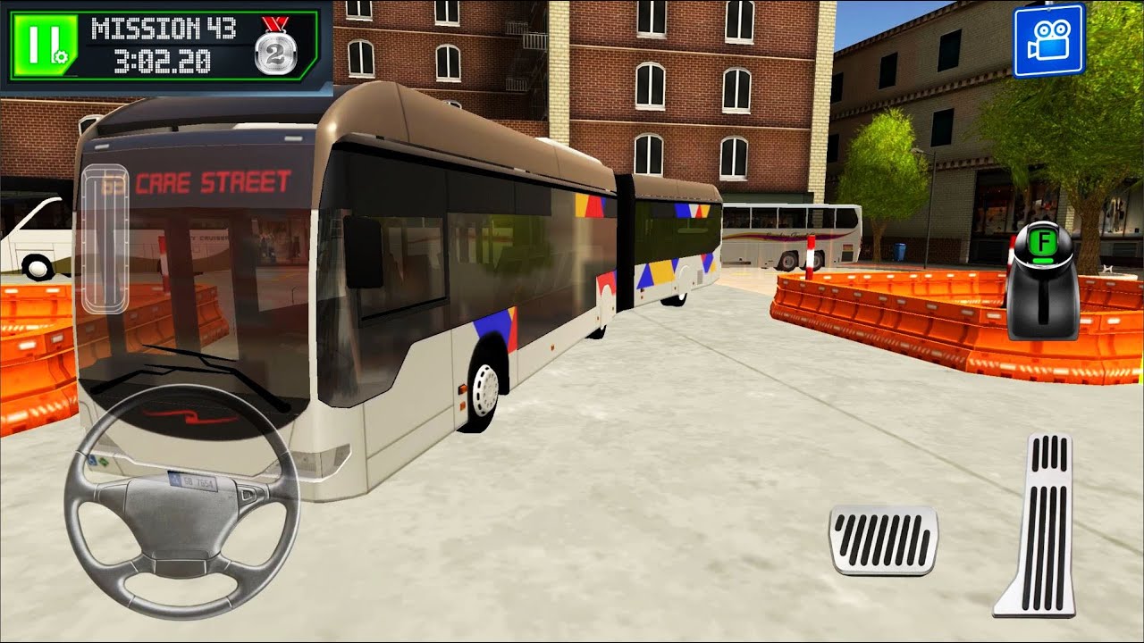 Long Articulated Bus Driving School - Bus Station: Learn to Drive! #2 - Android iOS Gameplay