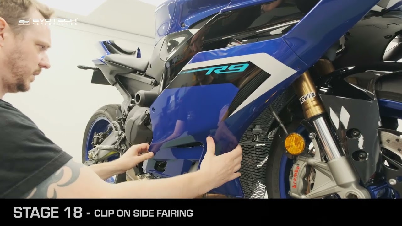 Fitting Guide Evotech Radiator / Header Guard Set – Yamaha YZF-R9 (2025+)