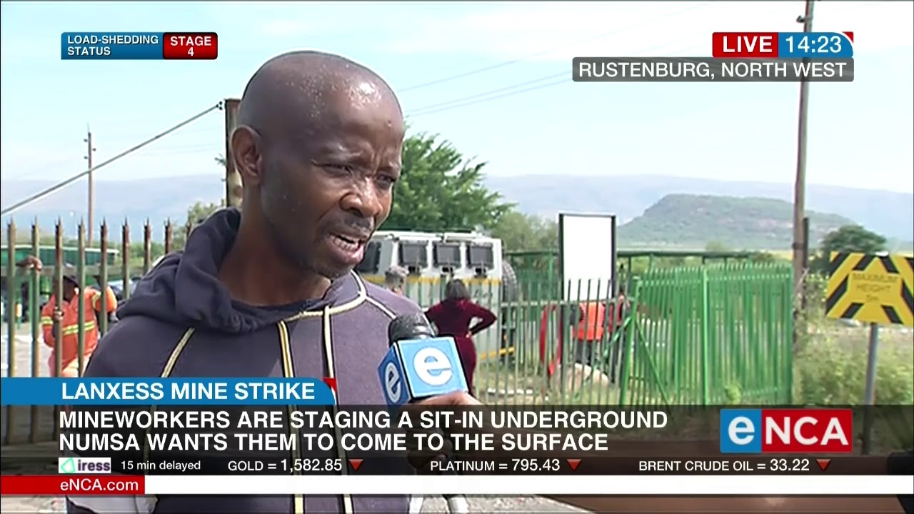 Lanxess mine strike | NUMSA want miners to come to surface