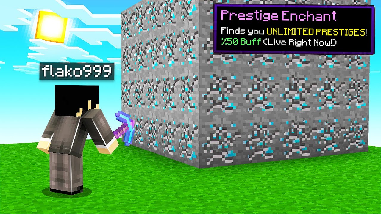 Super OP *Prestige Pickaxe* on BEST Minecraft Prison Server! | Minecraft OP Prison