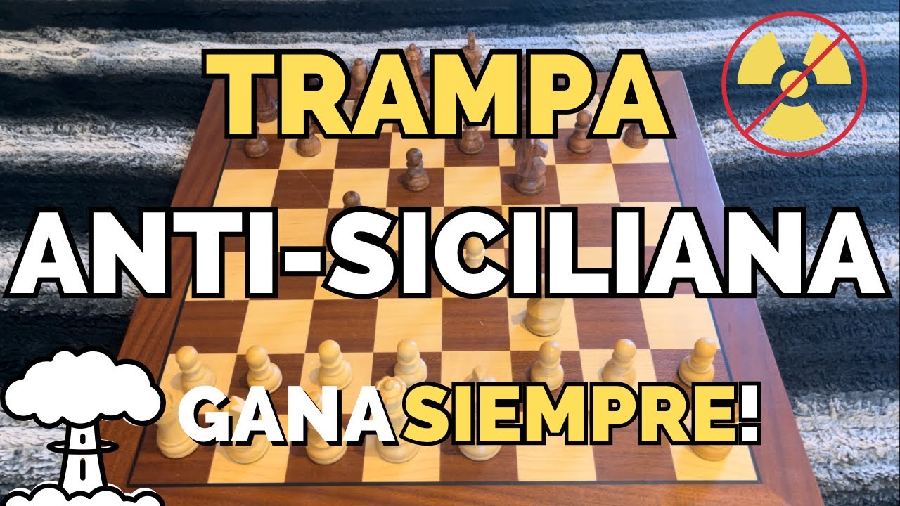 DESTRUYE la SICILIANA con esta TRAMPA😱♟️