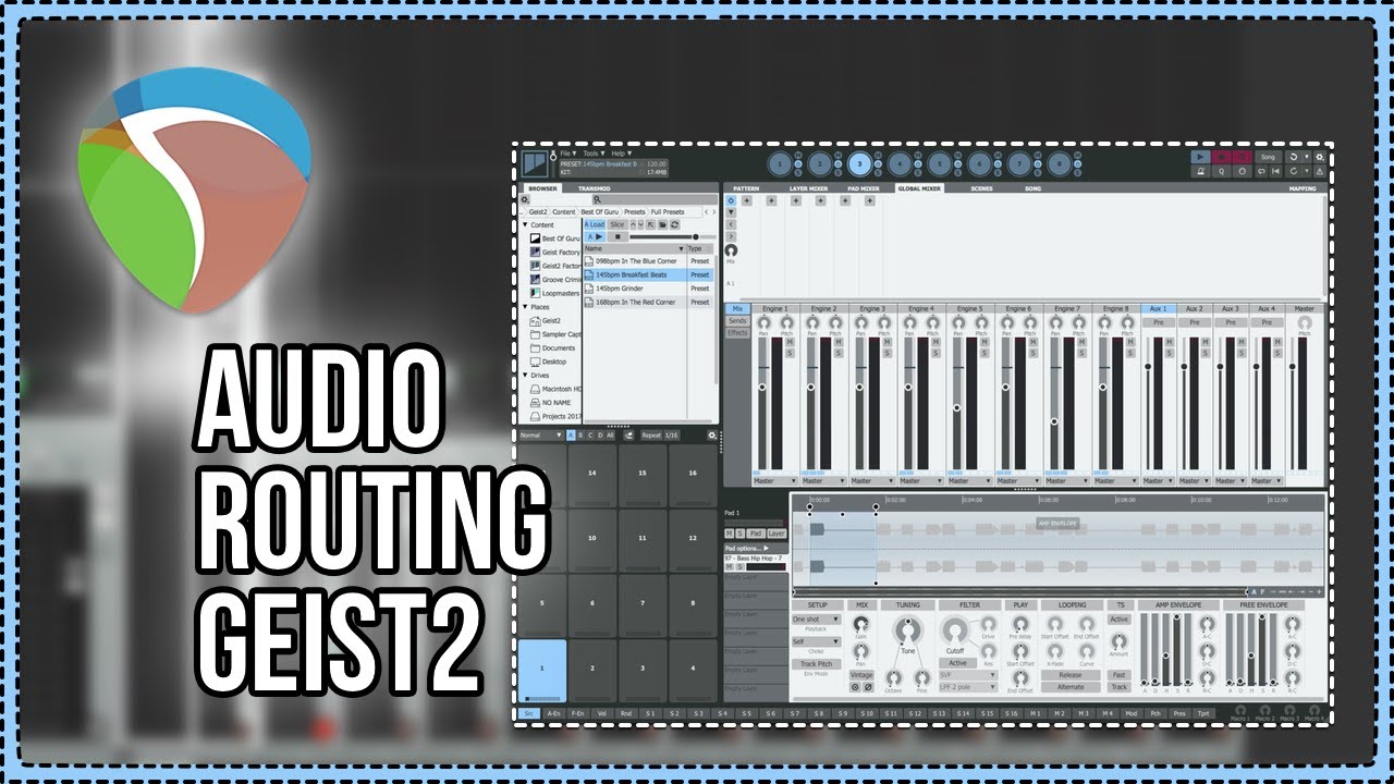 Routing Audio Outputs for FXPansion Geist2
