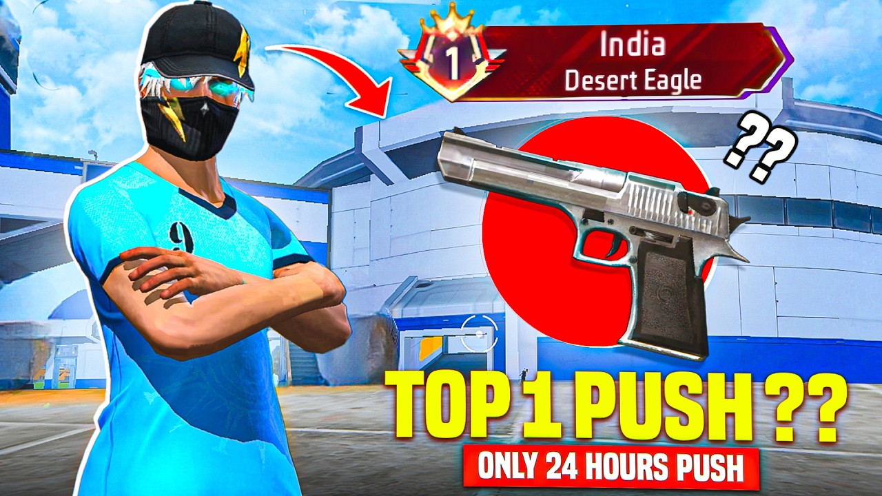 Pushing TOP 1 Title in : ( Desert Eagle ) 🔫 in Only 24 HOURS 😳 Can i Achieved 🤔?? Let's find out👊🏻