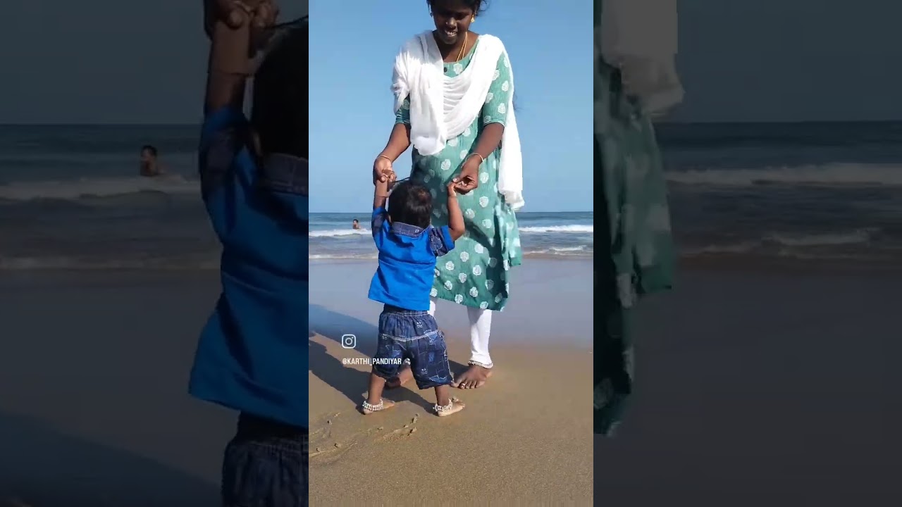 என்னவள் எனக்கு பிறந்தவன் வேளாங்கண்ணி கடற்கரையில் ஒரு அழகிய தருணம்  கார்த்தி யமுனா காதல்.