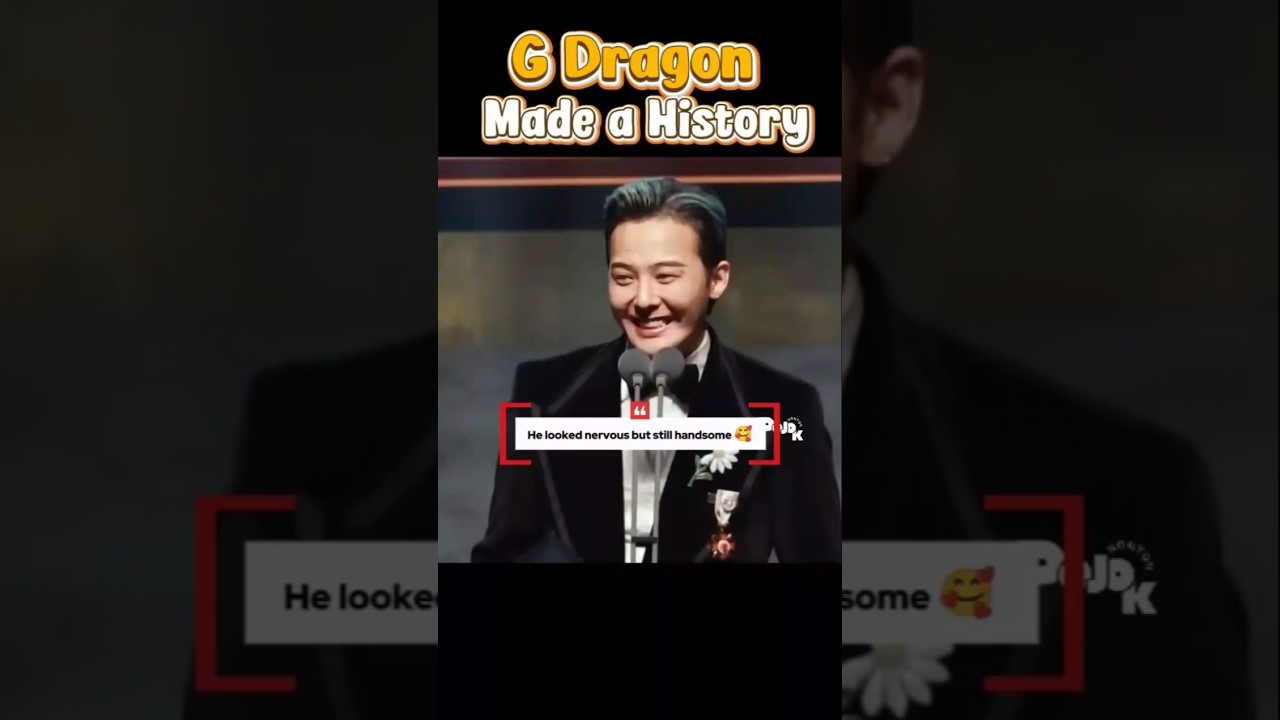 G Dragon Won An Award #gdragon #gd #kpoplegends #kpop #kpopidol #bigbang #history #artawards #viral