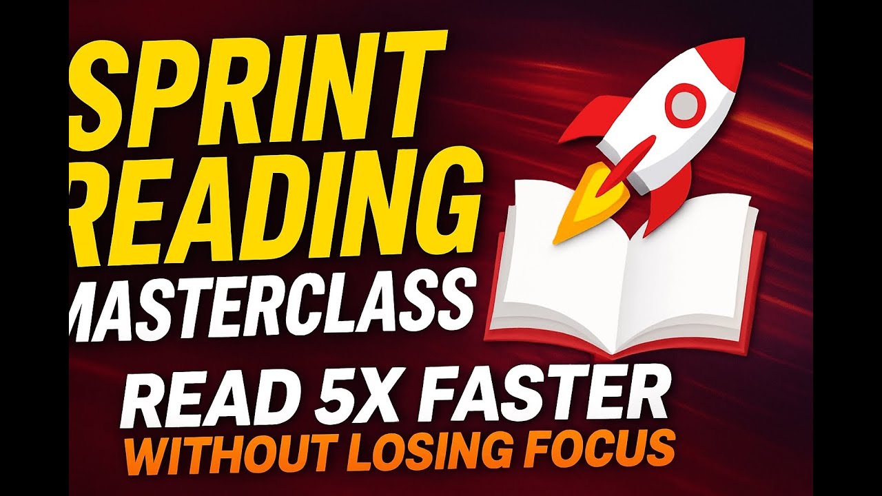 🚀 Sprint Reading Masterclass: Read 5x Faster Without Losing Focus