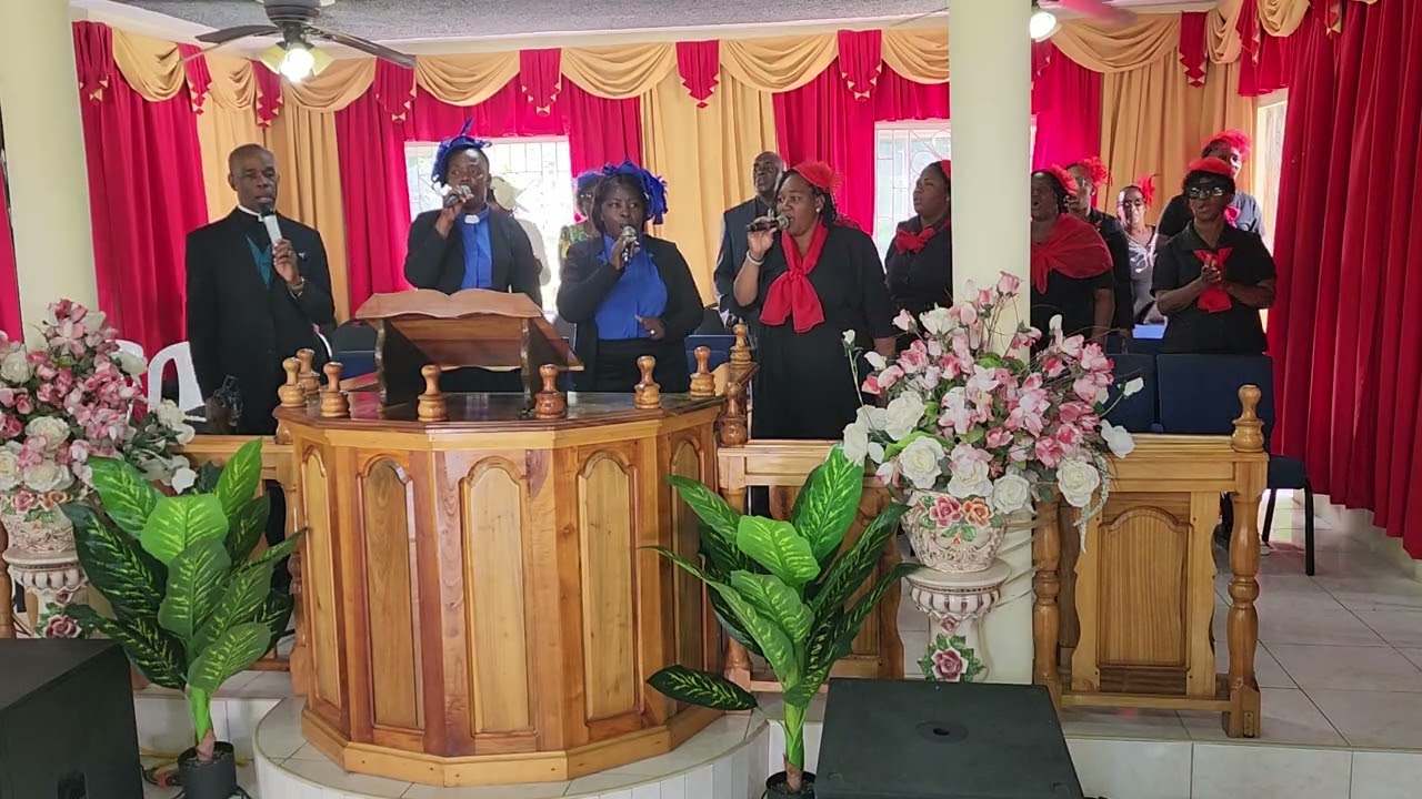 Convention 15/2/26 morning service  Rev. Dr. S. Powell  with Bishop F. Watson  and G. Morgan awarded