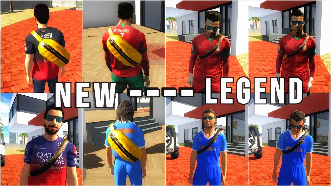 NEW LEGEND CHARACTERS! Ronaldo, Virat Kohli & MS Dhoni in Indian 3D Bike Game