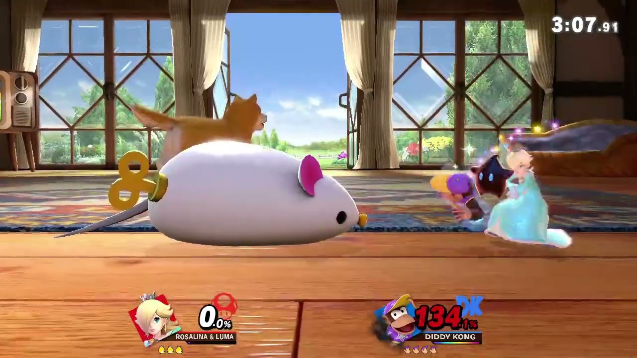 Rosalina vs Diddy Kong
