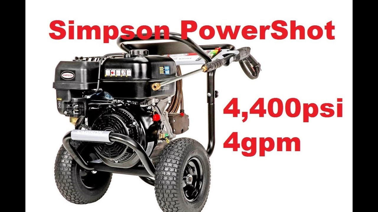 SIMPSON PowerShot 4400-PSI 4-GPM Pressure Washer - Very Powerful