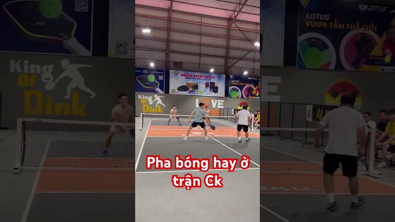 Pha b&oacute;ng hay trận Ck #họcpickleball #thidaupickleall