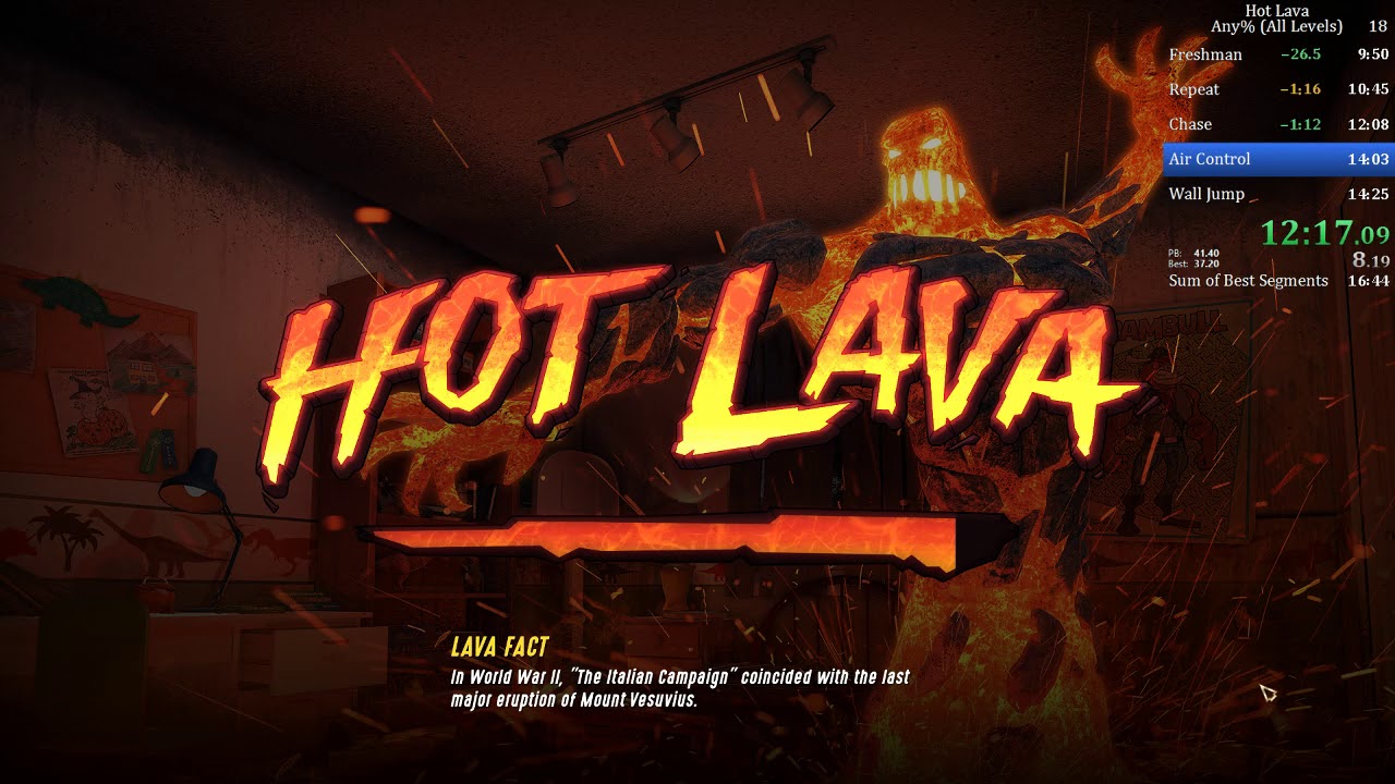 Hot Lava BETA  - Speedrun (Any% All Worlds) in 18:12 [WR]