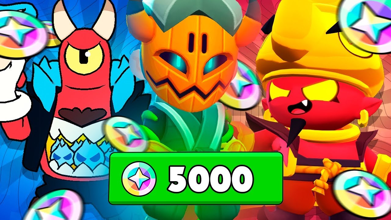 TOP 10 MELHORES SKINS DE 5000 BLINGS DO BRAWL STARS