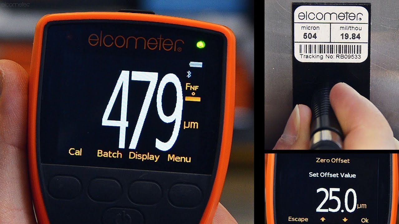 Using the Elcometer 456 Zero Offset Calibration in accordance with ISO 19840 on Ferrous Substrates
