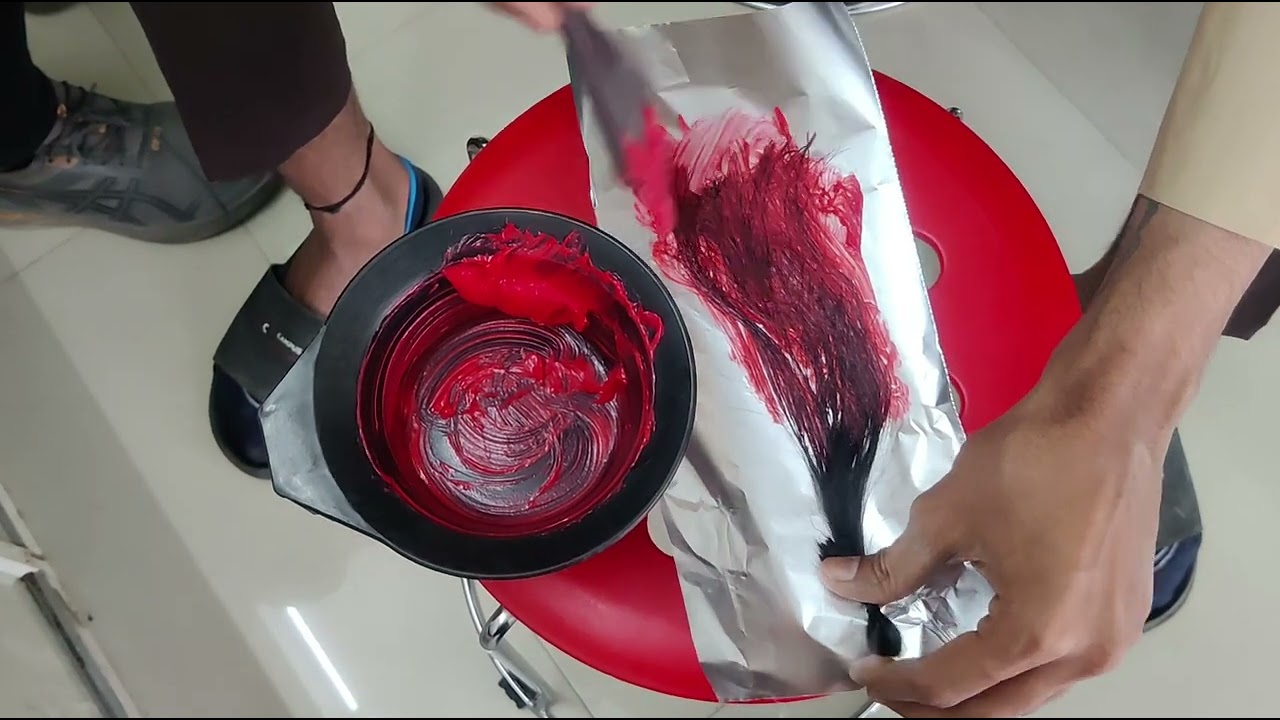 LOREAL Maijirel ROUGE MAGENTA RED MAJICONTRAST WITH PRI LIGHTING !! BY REELOOK SALON!! #shorts