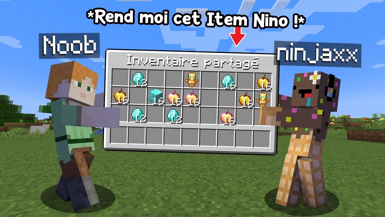 J'ai troll un Noob en Fusionnant l'Inventaire sur Minecraft..