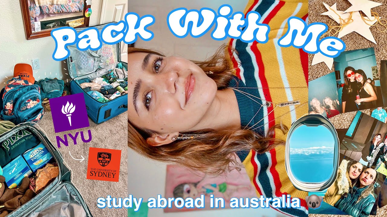 PACK WITH ME TO STUDY ABROAD (college in Australia!!!)