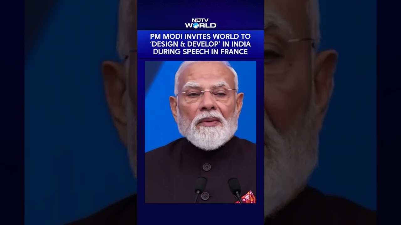 PM Modi Invites World To 'Design And Develop' In India During Speech In France
