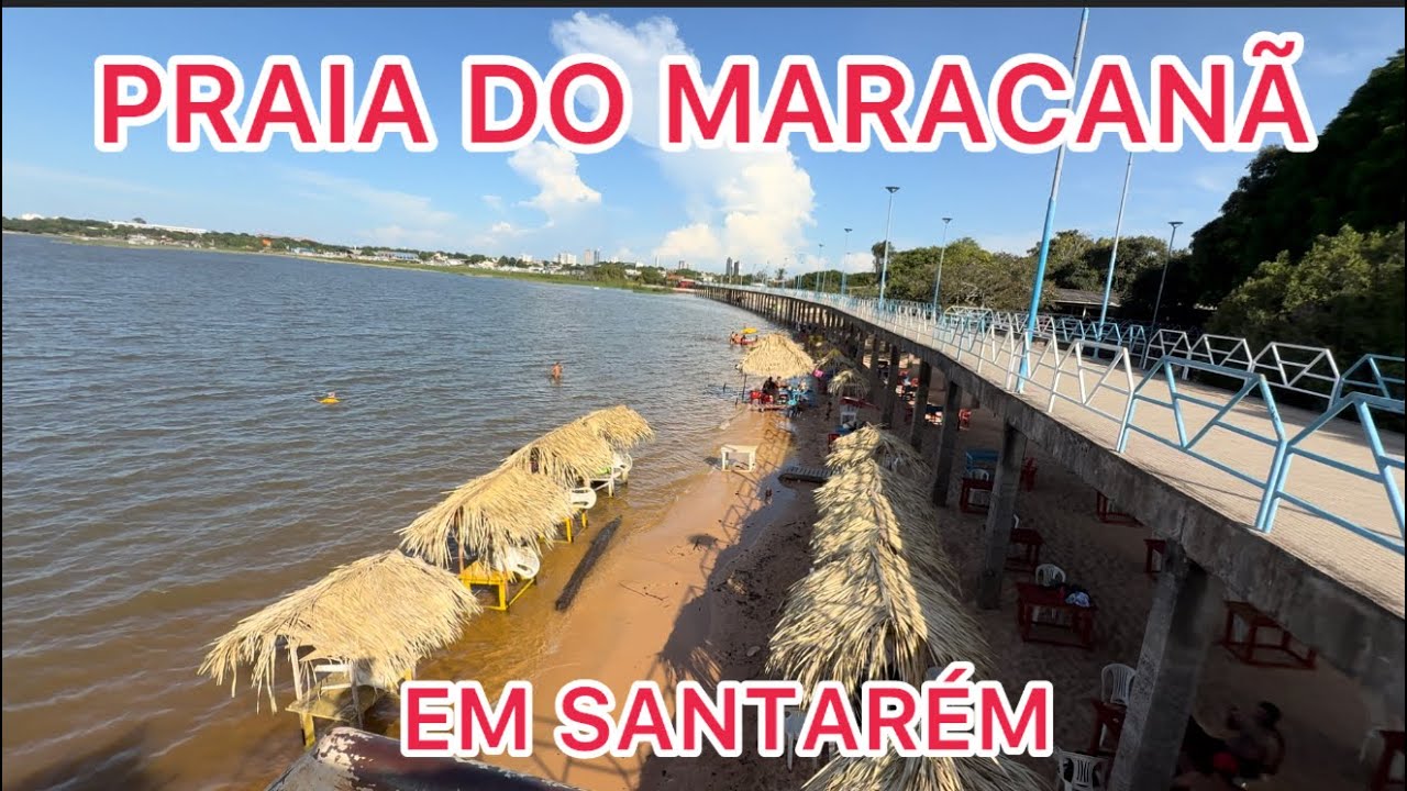 Praia do Maracanã em Santarém vídeo atualizado do dia 05/02/2026!