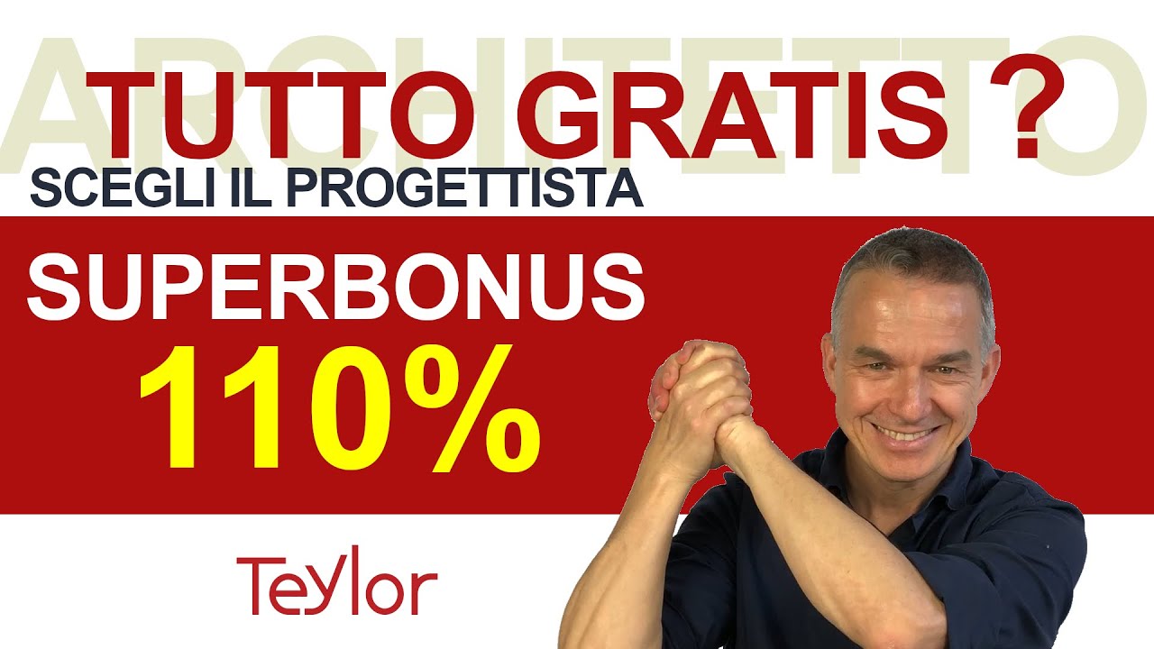 Superbonus 110%: è tutto gratis? l'importanza dell'Architetto