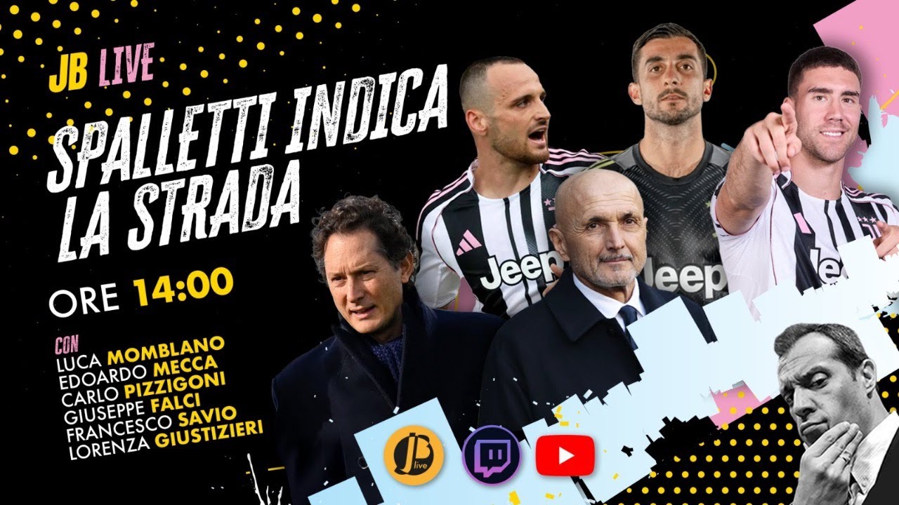 JUVE SPALLETTI INDICA LA STRADA, PER ARRIVARE DOVE? MOMBLANO e ospiti