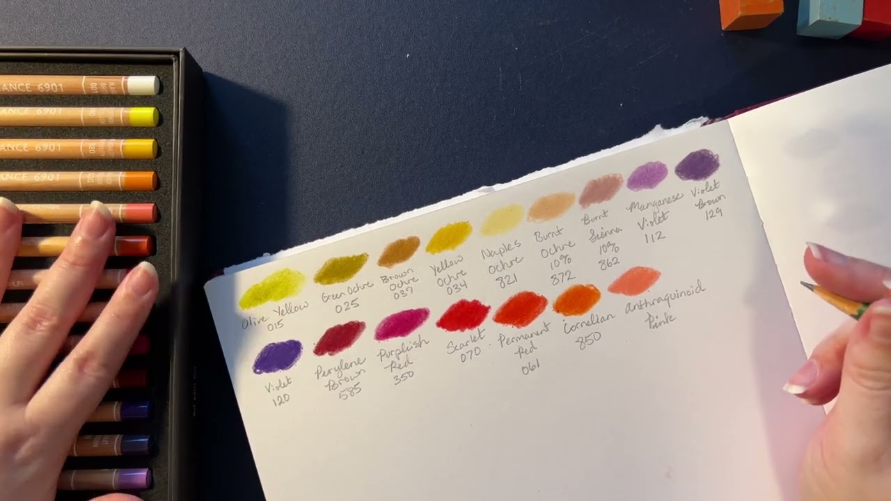 Caran d’Ache Luminance Colored Pencils Swatch (40 Pack)