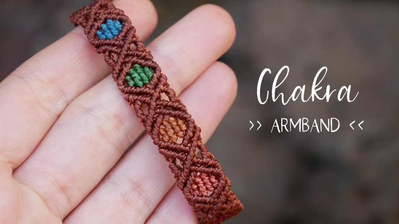 Chakra Armband ☯️ MAKRAMEE Anleitung