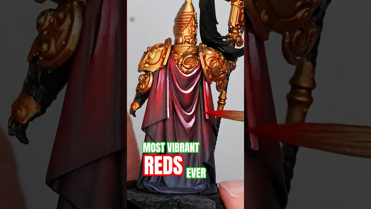 Epic HACK for painting RED #warhammer #miniaturepainting #warhammer40k