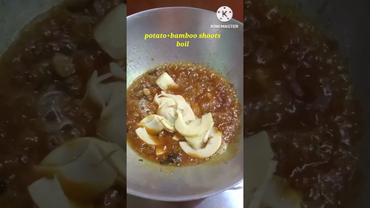 potato+bamboo shoots curry #shortsvideo   #youtubeshorts #shorts #spicy recipe