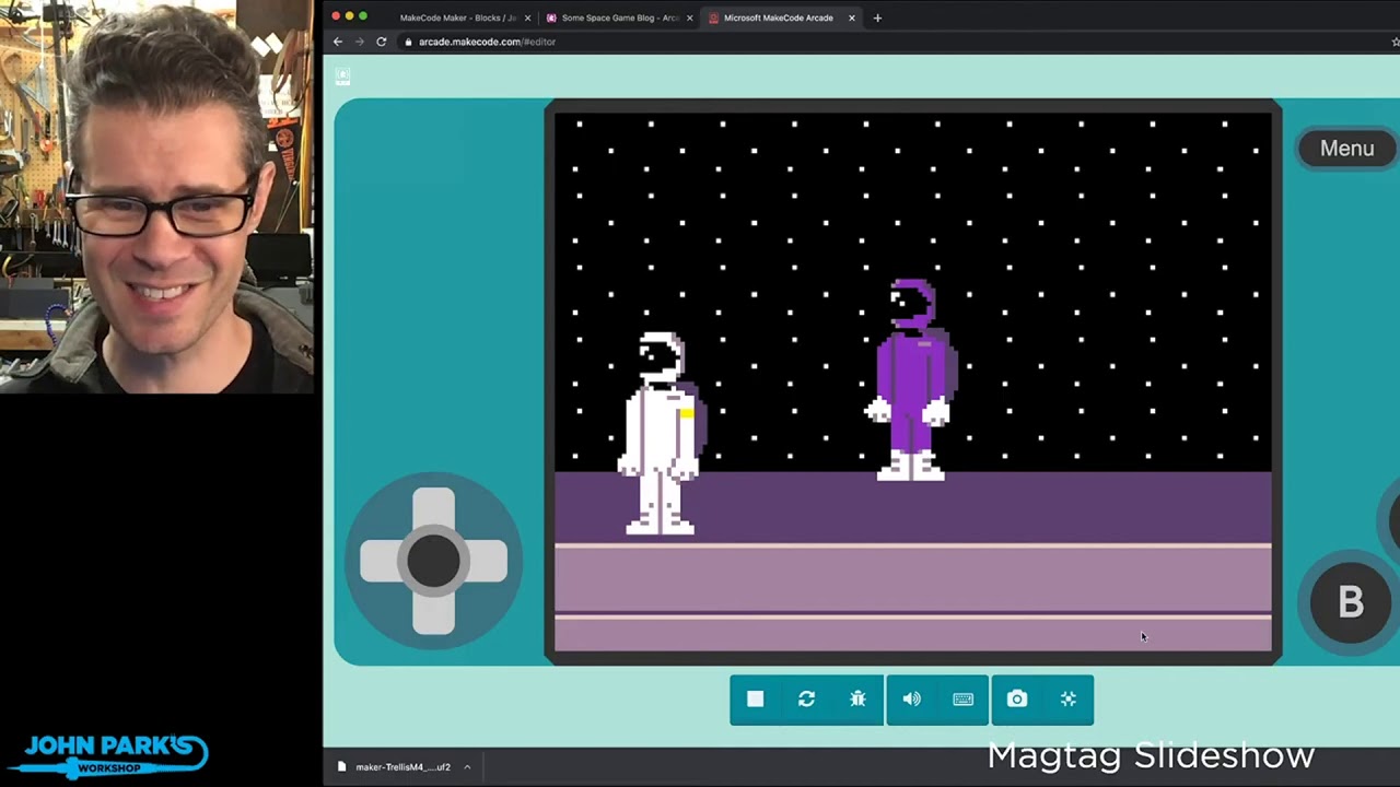 MakeCode Arcade Game of the Week: Some Space Game @adafruit @johnedgarpark #adafruit @MSMakeCode