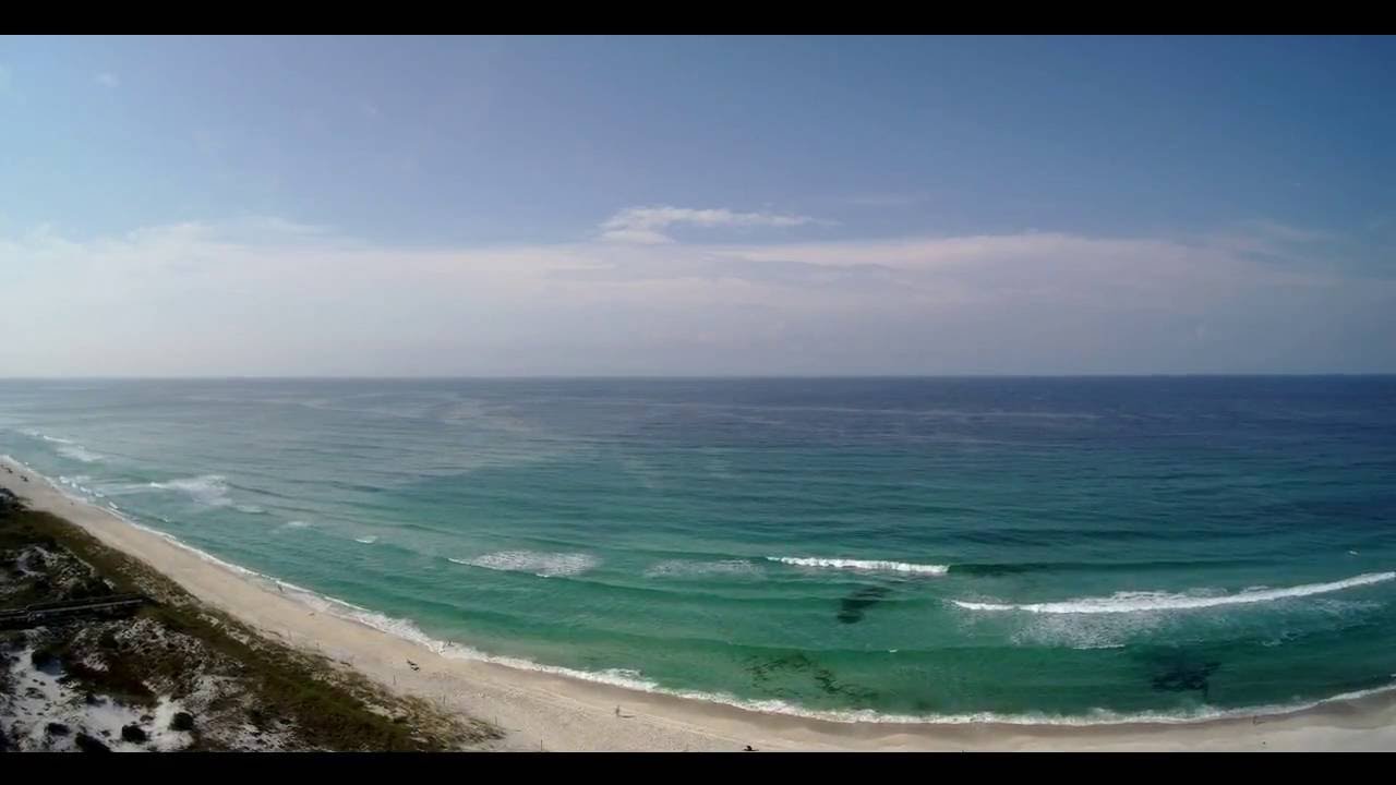 Beautiful North Florida Beach - With Drone Fly Over