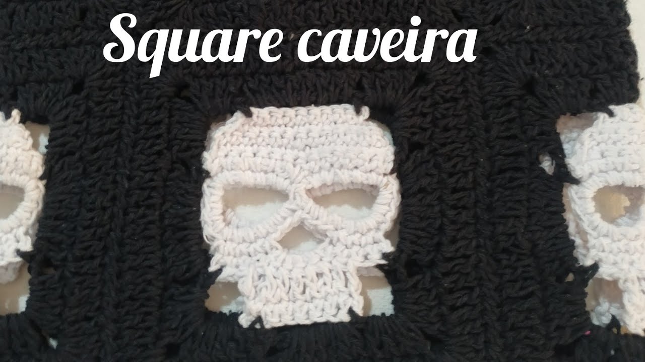 GRANNE SQUARE skull  #skull   #marcialobocroche