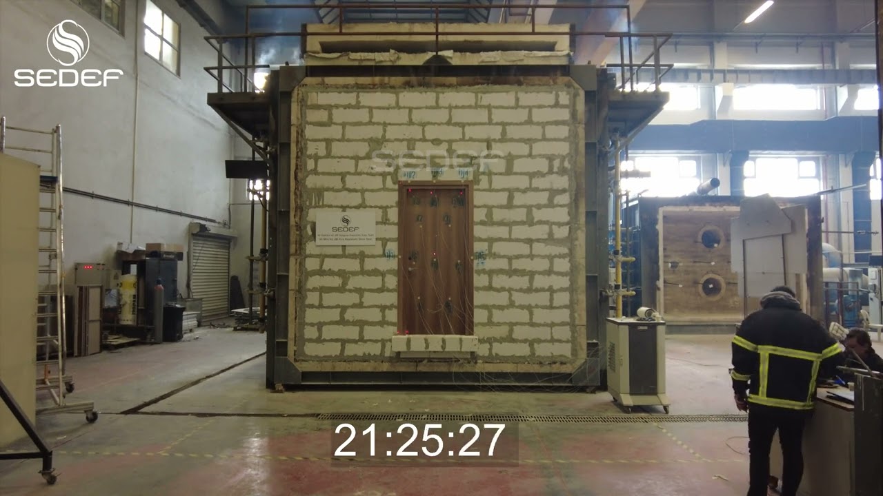 Yangın Kapısı Testi 30 dk. / Fire Door Test 30 min. - Performance : 46 min