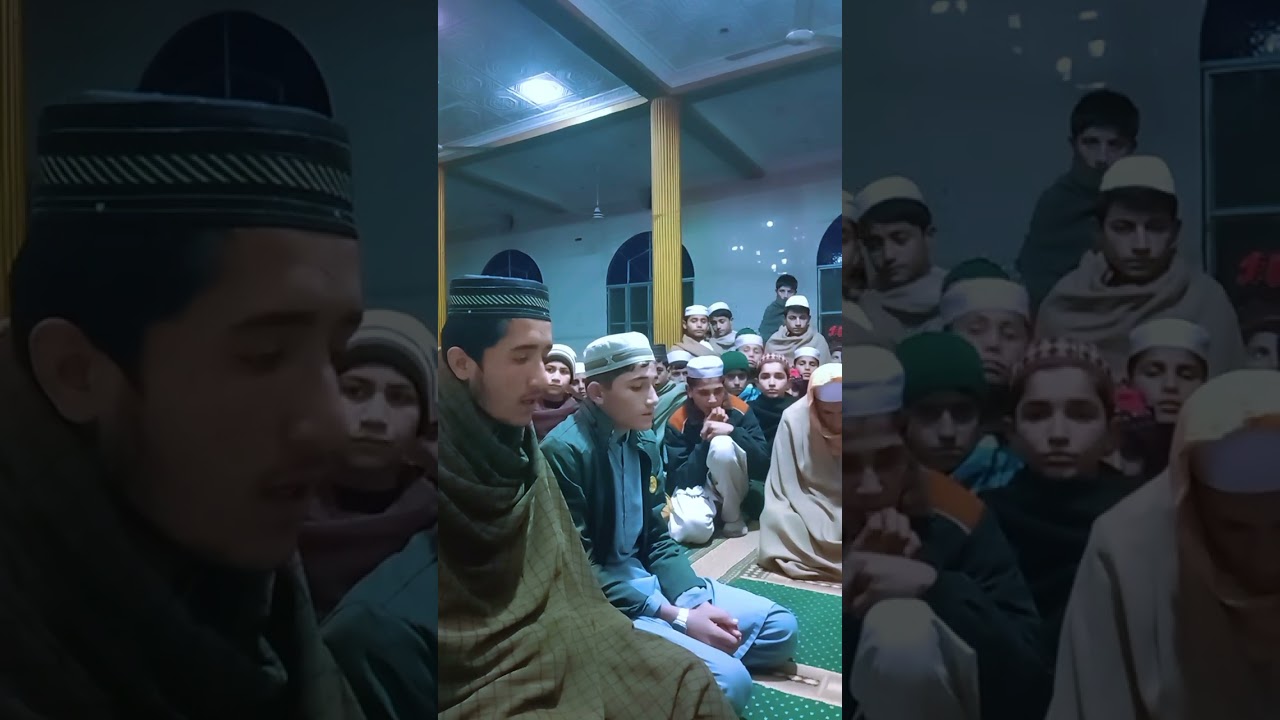 جامعہ مسجد صالح خان وزیراباد میں دو بجے نے حافظ قران مکمل ہوگیا
