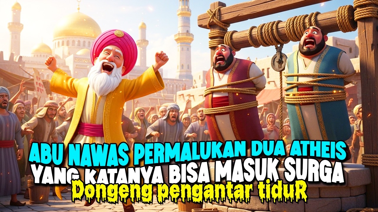 DEBAT LOGIKA ABU NAWAS BONGKAR ATHEIS DI DEPAN RAKYAT || DONGENG LUCU PENGANTAR TIDUR