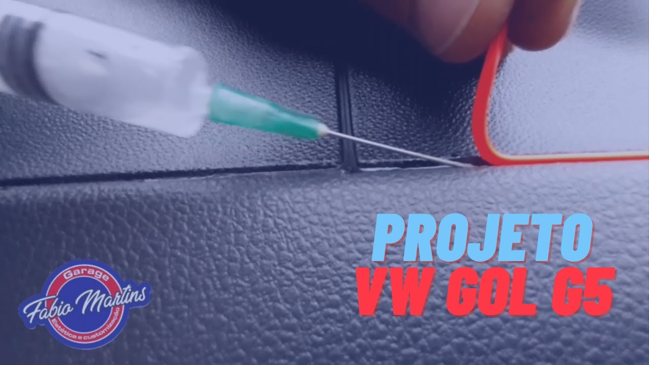 Projeto Gol G5 - Fita Neon no Painel