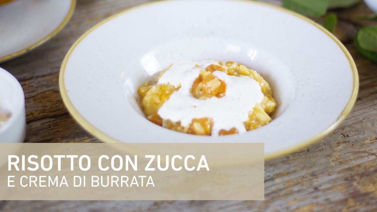 RISOTTO ALLA ZUCCA E CREMA DI BURRATA | A Casa Tu Martinu