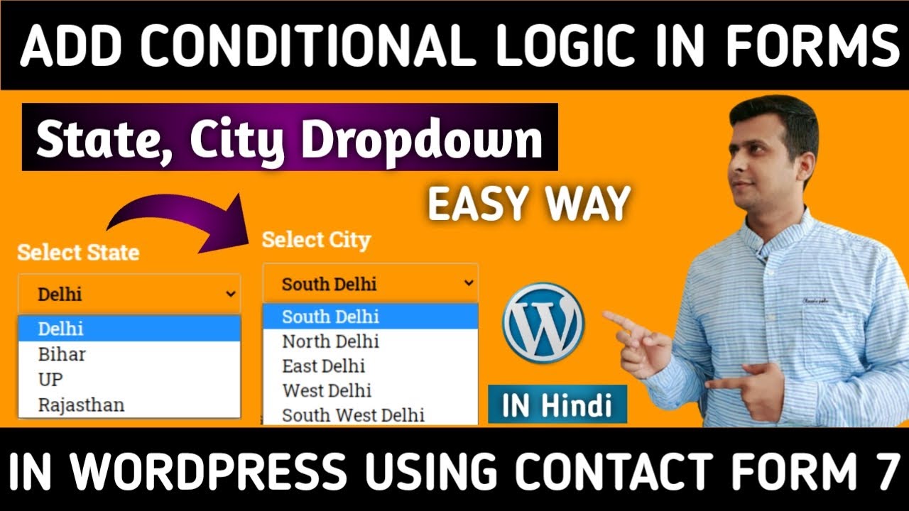 How to Set Conditional Logic in WordPress Forms | Contact Form 7 Conditional Fields Tutorial