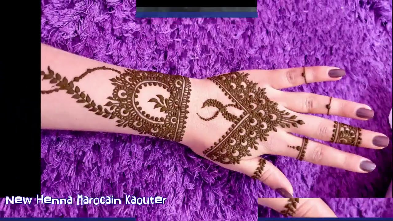 جديد النقش الهندي بيد مغربية رائع جدا New Indian henna with Moroccan touch is very wonderful