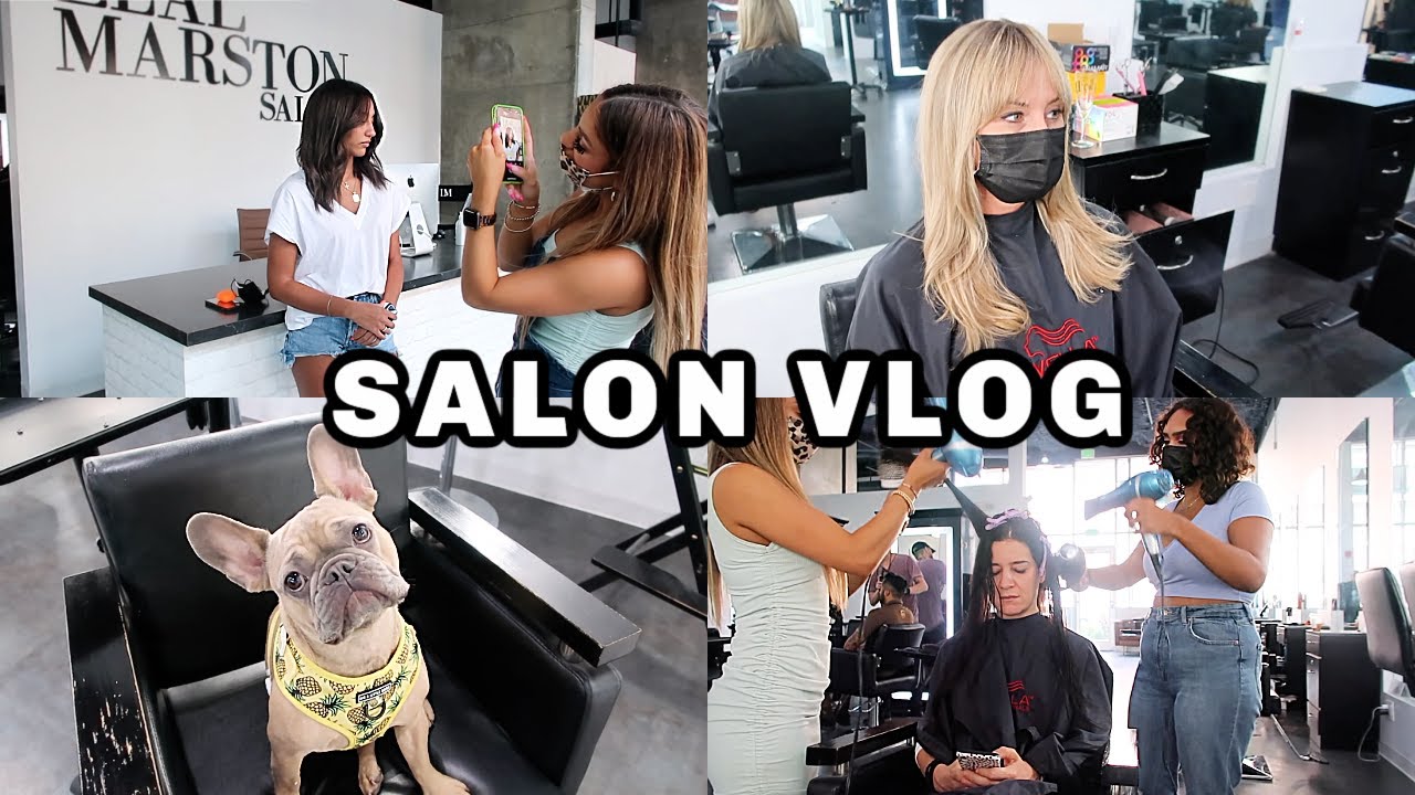 SALON VLOG: Meet my new personal assistant, Day in a life as a hairstylist, Luke visiting the salon