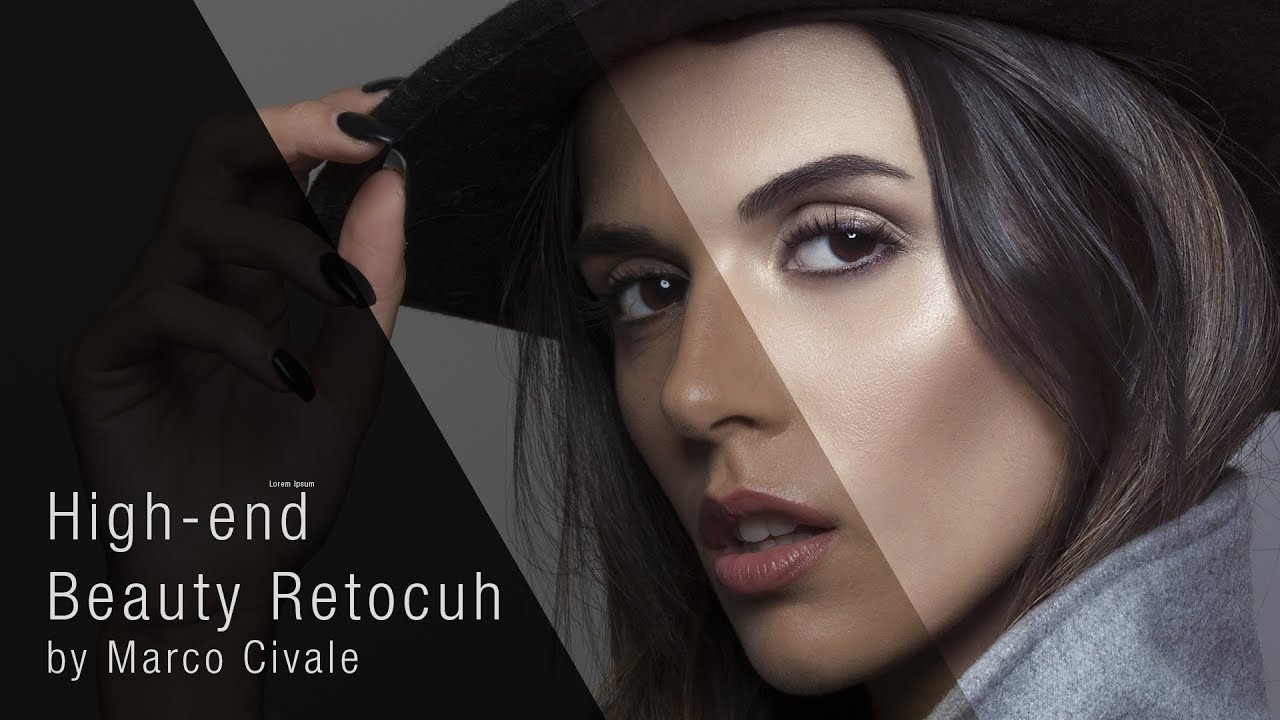 High-end Beauty Retouch, fashion portrait | Photoshop Tutorial Ita