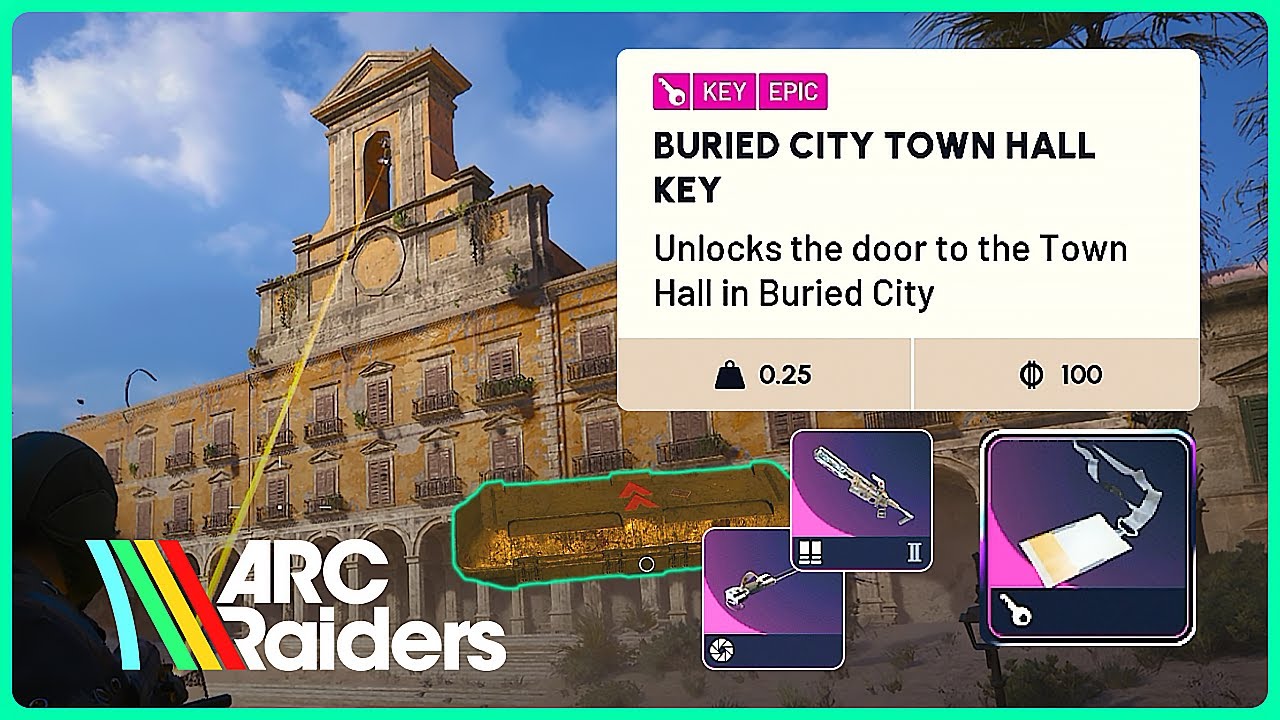 Buried City Town Hall Key Location & Loot Guide | ARC Raiders | No Commentary PS5 Gameplay