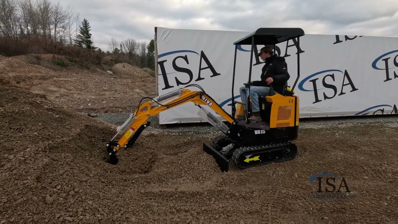 5044 - 2024 MIVA VA15 Mini Excavator Will Be Sold At Auction!