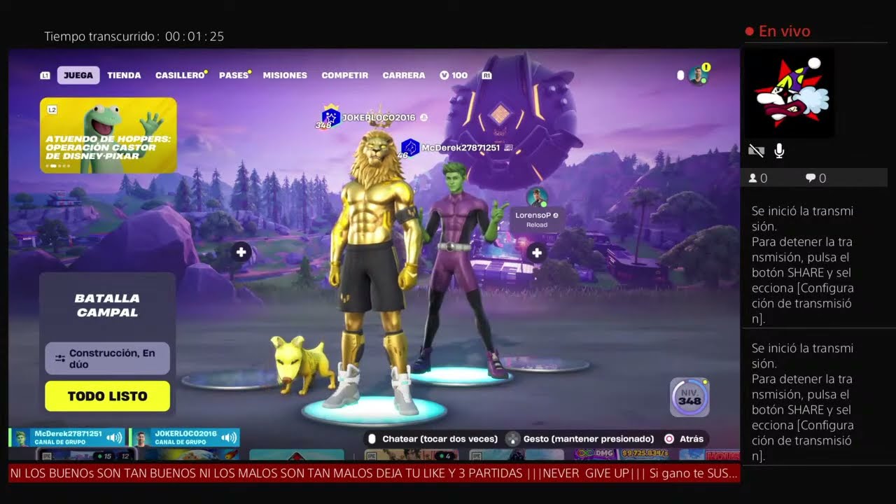 FORNITE HOY 100  ALGUNAS GANAMOS ? SiiiiiiiUUUU 965 ;) META 1K  RGRESE  CANAL NUEVO