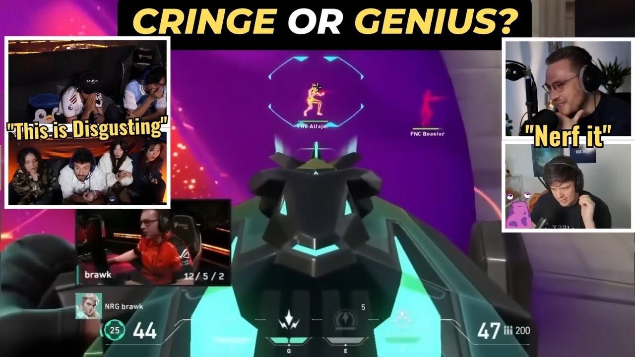 Valorant Community Reacts to NRG Brawk's ODIN ABUSE | ft. OhnePixel, TenZ, Tarik, FNS & Sliggy
