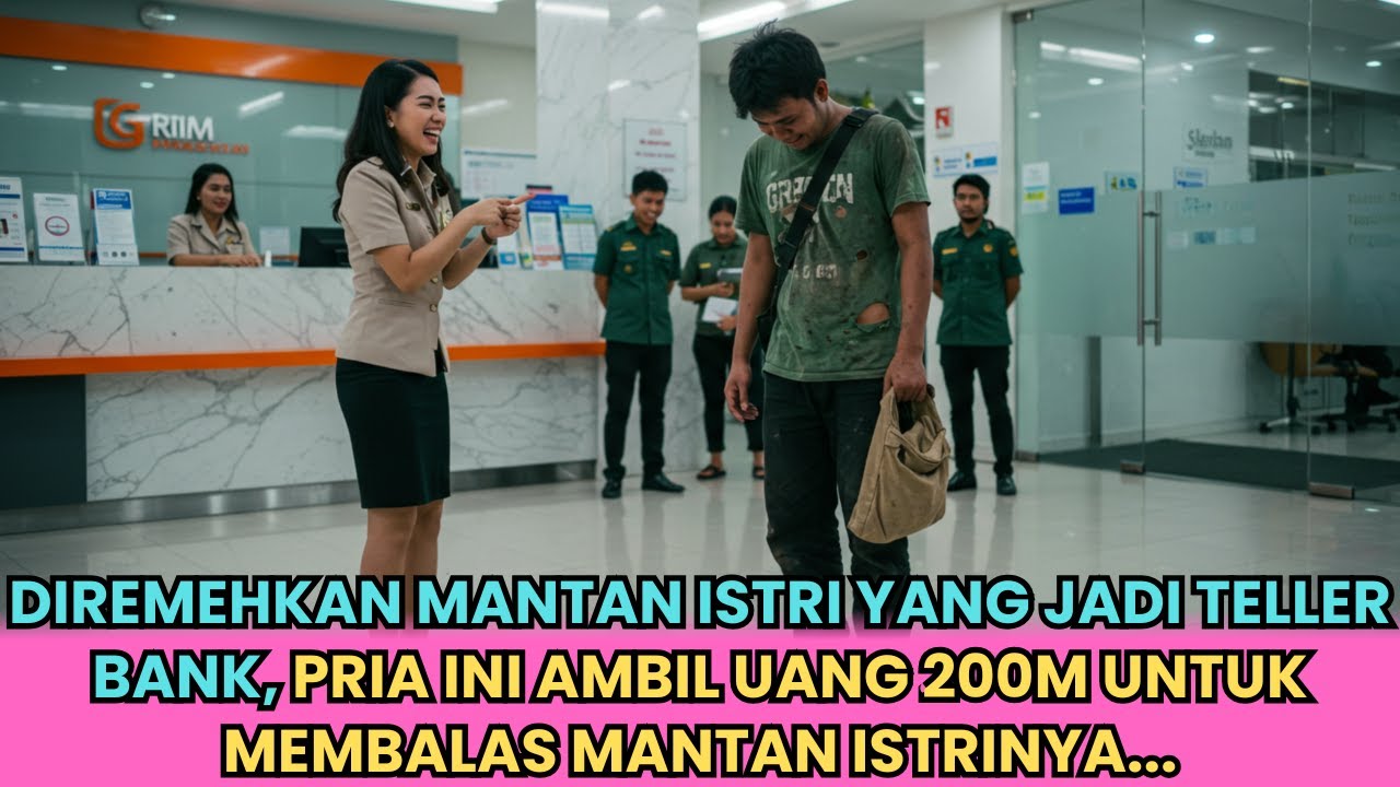 DIHINA GEMBEL MANTAN ISTRI YANG JADI TELLER DI BANK, PRIA INI AMBIL 200M UNTUK BUNGKAM MANTANNYA...