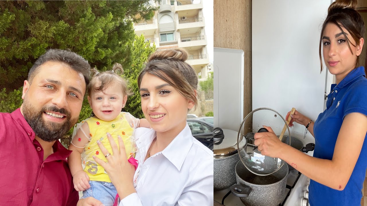 روتينا أول يوم العيد شو طبخنا😋 ومين فاجئنا بزيارتنا !؟😍 ريتشو وننوش