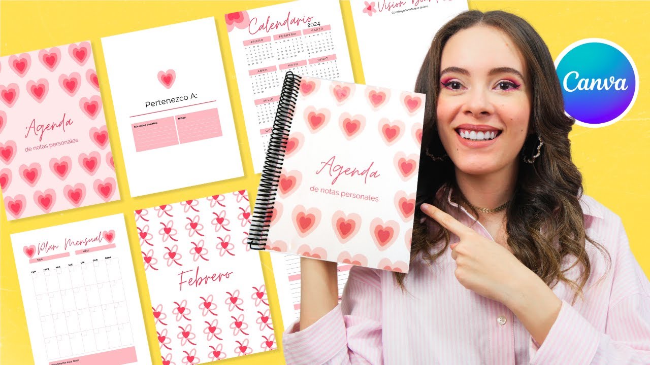 📒Diseña una AGENDA en CANVA y véndela en ETSY